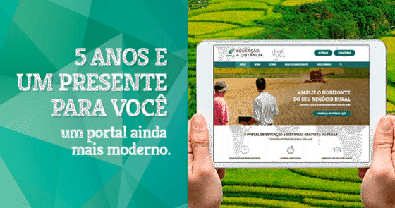 Educação a distância do SENAR completa 5 anos com novo portal e mais de 300 mil alunos