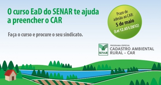 Adesão ao CAR será condição para acesso ao crédito rural a partir de 2017