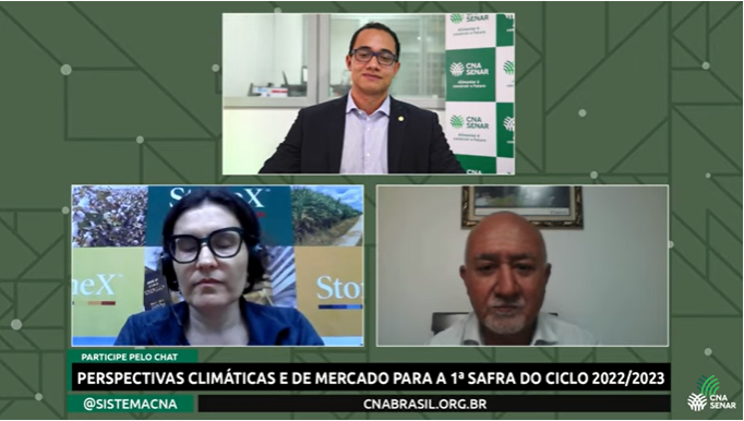 CNA apresenta perspectivas climáticas e de mercado para 1ª Safra 2022/2023